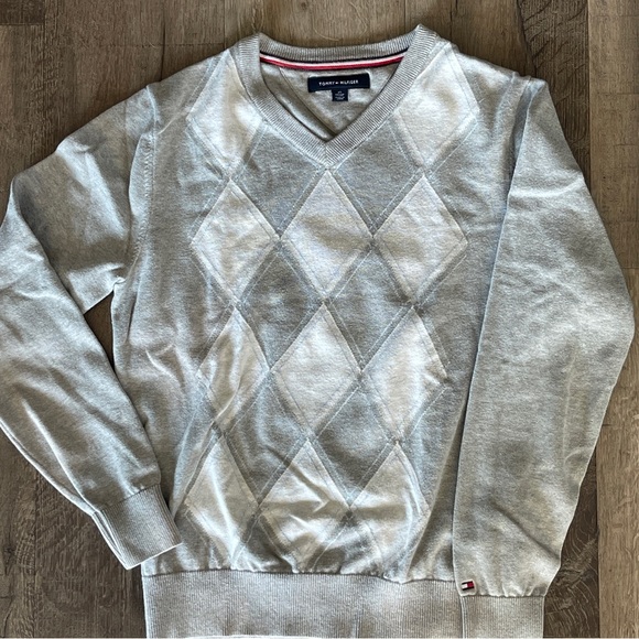 Tommy Hilfiger Gray Spade Design Sweater Size XS - Picture 7 of 8